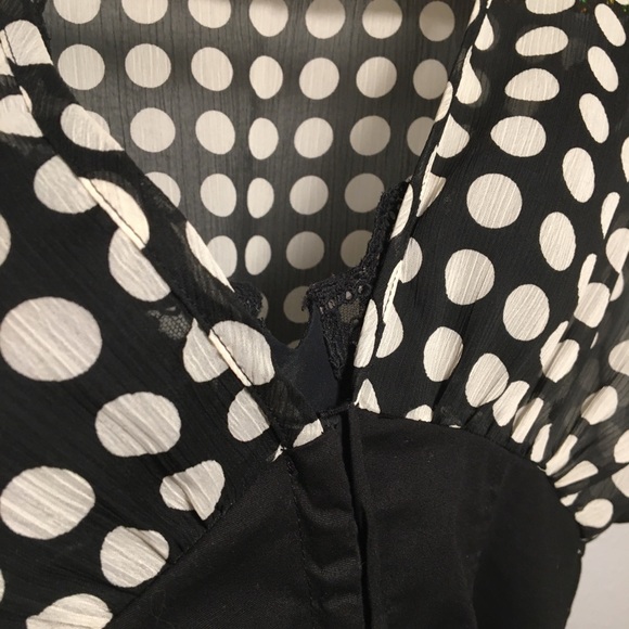 Black & White polka dot blouse - Picture 5 of 6